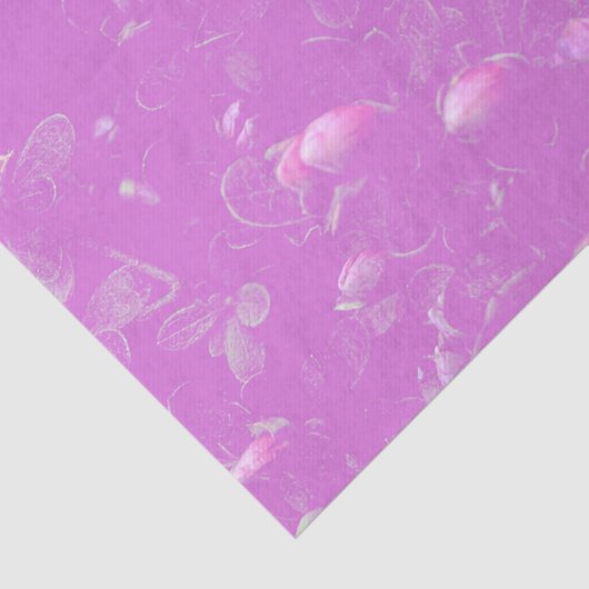 Drijvende Azalea Flowers Mauve Tissuepapier (Detail)