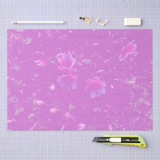 Drijvende Azalea Flowers Mauve Tissuepapier (Craft)