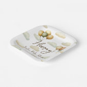 Drijvende ballonnen avonturen papieren bordje (Gebogen)