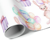 Drijvende ballonnen Bunny Rabbit in Pastels Cadeaupapier (Rol Hoek)