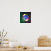 Drijvende bel reflectie poster (Keuken)