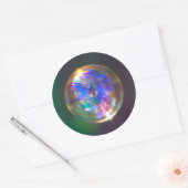 Drijvende bel reflectie ronde sticker (Envelop)