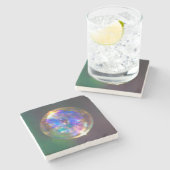 Drijvende bel reflectie stenen onderzetter (Zijkant)