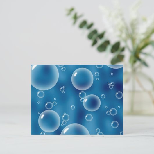 Drijvende bellen briefkaart (Staand voorkant)