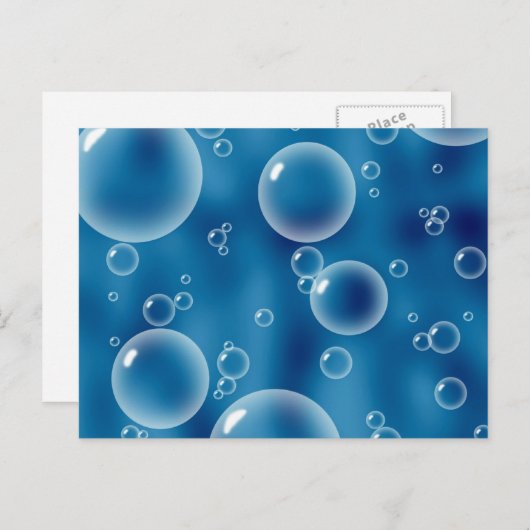 Drijvende bellen briefkaart (Voorkant / Achterkant)