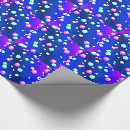 Drijvende bellen cadeaupapier (Hoek)