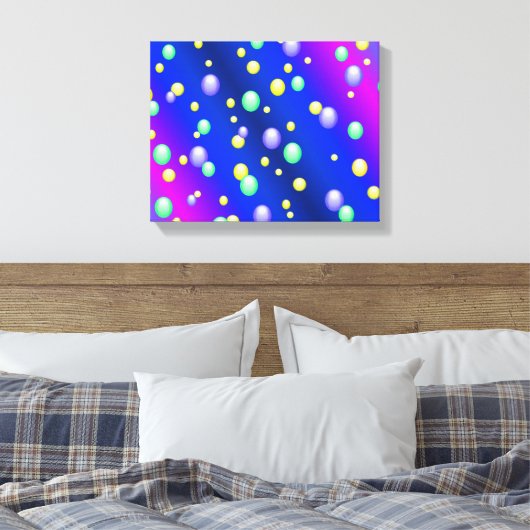 Drijvende bellen canvas afdruk (Insitu (Slaapkamer))