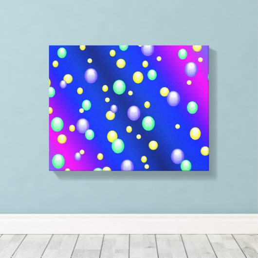 Drijvende bellen canvas afdruk (Insitu (Houten vloer))