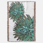 Drijvende beugels - Spiky Green Agave Deken (Voorkant Verticaal)