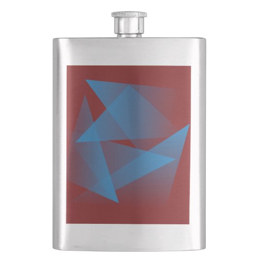 Drijvende blauwe scherven flacon (Voorkant)