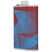 Drijvende blauwe scherven heupfles (Links)