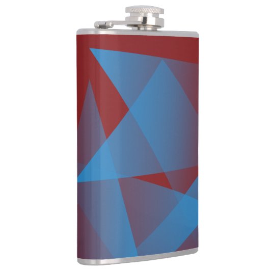Drijvende blauwe scherven heupfles (Rechts)