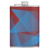 Drijvende blauwe scherven heupfles (Voorkant)
