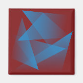 Drijvende blauwe scherven magneet (Voorkant)