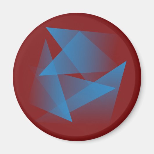 Drijvende blauwe scherven magneet (Voorkant)