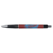 Drijvende blauwe scherven pen (Voorkant)