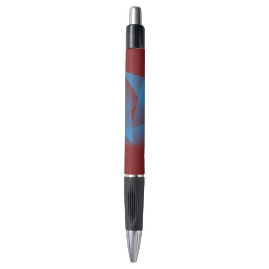 Drijvende blauwe scherven pen (Voorkant Verticaal)