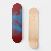 Drijvende blauwe scherven persoonlijk skateboard (Voorkant)