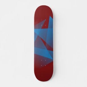 Drijvende blauwe scherven persoonlijk skateboard