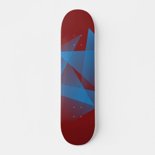Drijvende blauwe scherven persoonlijk skateboard (Voorkant)
