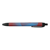 Drijvende blauwe scherven zwarte inkt pen (Bodem)