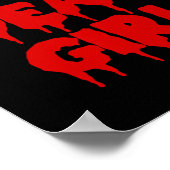 Drijvende bloedfilm Halloween Zombie Living Dead Poster (Hoek)