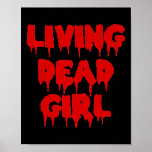 Drijvende bloedfilm Halloween Zombie Living Dead Poster (Voorkant)