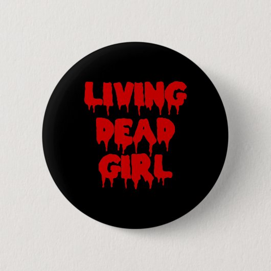 Drijvende bloedfilm Halloween Zombie Living Dead Ronde Button 5,7 Cm (Voorkant)