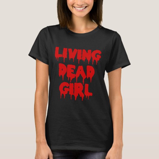 Drijvende bloedfilm Halloween Zombie Living Dead T-shirt (Voorkant)