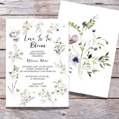 Drijvende bloem Bridal Shower Uitnodiging