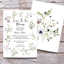 Drijvende bloem Bridal Shower Uitnodiging