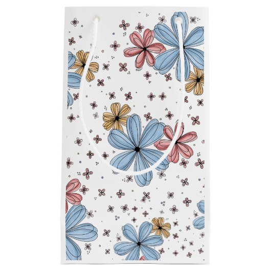 Drijvende bloemblaadjes Gift Bag Klein Cadeauzakje (Voorkant)