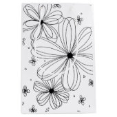 Drijvende bloemblaadjes in kleur Gift Bag Medium Cadeauzakje (Voorkant)