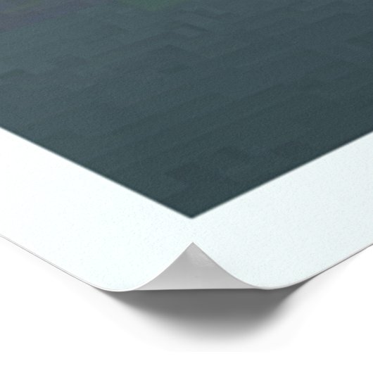 Drijvende bloemblaadjes van Stone Design Poster (Hoek)