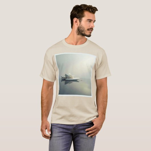 Drijvende bloemblaadjes van Stone Design T-shirt (Voorkant volledig)