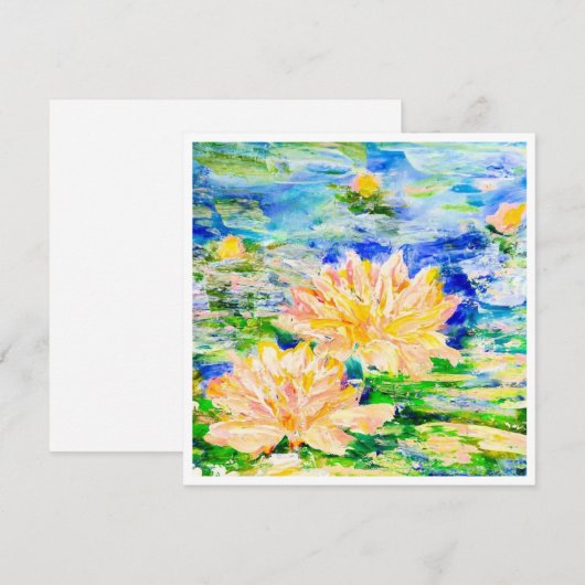 Drijvende bloemen (Voorkant / Achterkant)