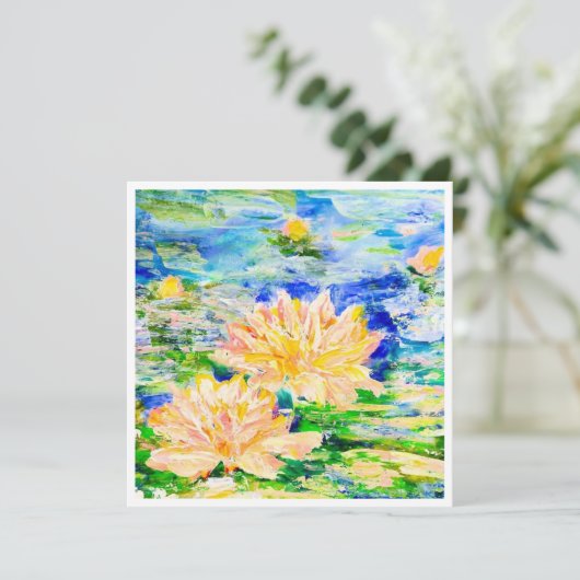 Drijvende bloemen (Staand voorkant)