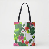 Drijvende bloemen en vloerbedekking: levendig en k tote bag (Voorkant)