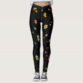 Drijvende bloemen leggings (Voorkant)