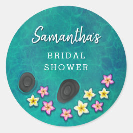 Drijvende Bloemen Spa Feest Stickers