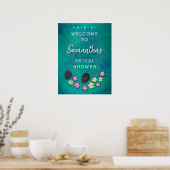 Drijvende Bloemen Spa Welkomstbord Poster (Keuken)