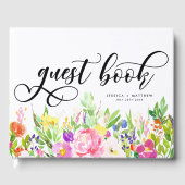 Drijvende bloemen Waterverf Gastenboek (Voorkant)