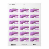 Drijvende blokjes en harten Dank u Etiketten (Full Sheet)