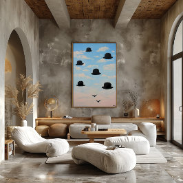 Drijvende Bowler Petten Dreamscape Art Poster