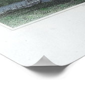 Drijvende brug Schuylkill River Grey's Ferry Poster (Hoek)