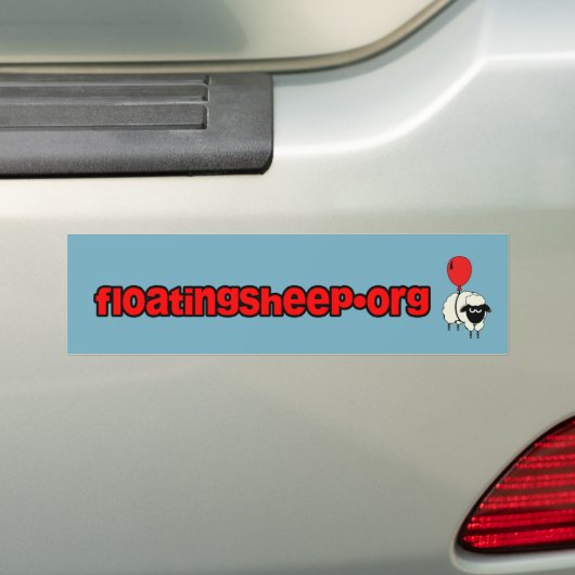 Drijvende Bumpersticker (Op auto)