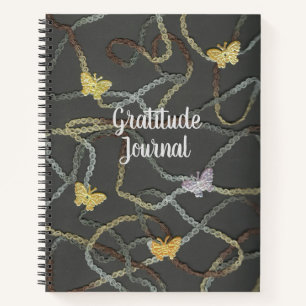 Drijvende Butterflies Gratitude Journal Notitieboek
