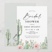 Drijvende cactus Fiesta Succulent Vrijgezellenfees Kaart (Voorkant / Achterkant)