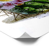 Drijvende Cactus No4  Natuurgeschiedenis Afdrukken Poster (Hoek)