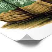 Drijvende Cactus No7  Natuurgeschiedenis Afdrukken Poster (Hoek)